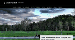 Desktop Screenshot of motorcyclistonline.com